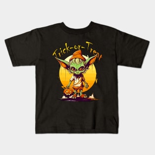 Halloween Goblin Trick or Treat T-Shirt for Boys Men Girls Women T Kids T-Shirt